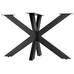 CLP Tischbeine Biloxi V2 M 120x68 cm - Farbe: schwarz, Größe: 120x68 cm