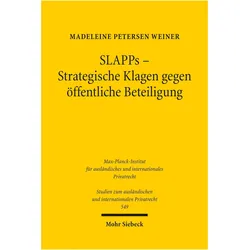 SLAPPs - Strategische Klagen gegen öffentliche Beteiligung, Fachbücher von Madeleine Petersen Weiner