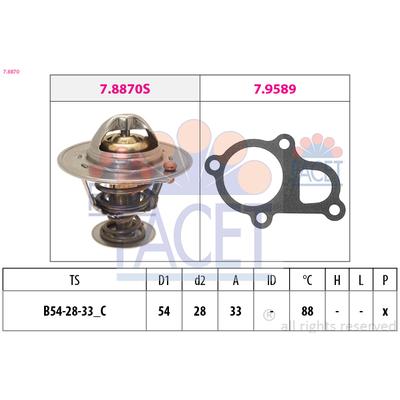 FACET Thermostat, Kühlmittel 7.8870 für HYUNDAI