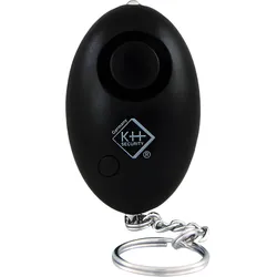 Lautstarker 120 dB Personenalarm mit LED-Taschenlampe, schwarz, persönliche Sicherheit, hohe Abschreckung, Taschenalarm für Notfälle