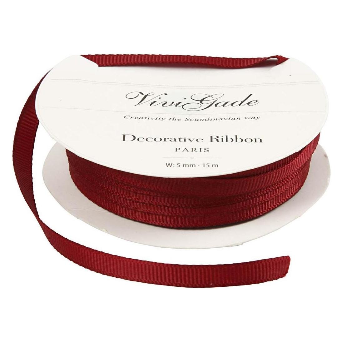 Creativ Company Textilband 15 m Rot (1x) (52482)