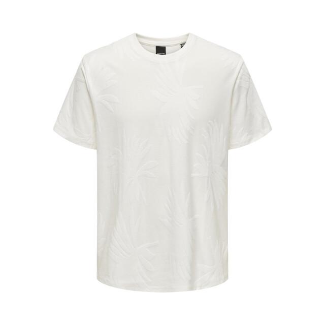 Only & Sons Onsmarco life reg palm jacquard ss