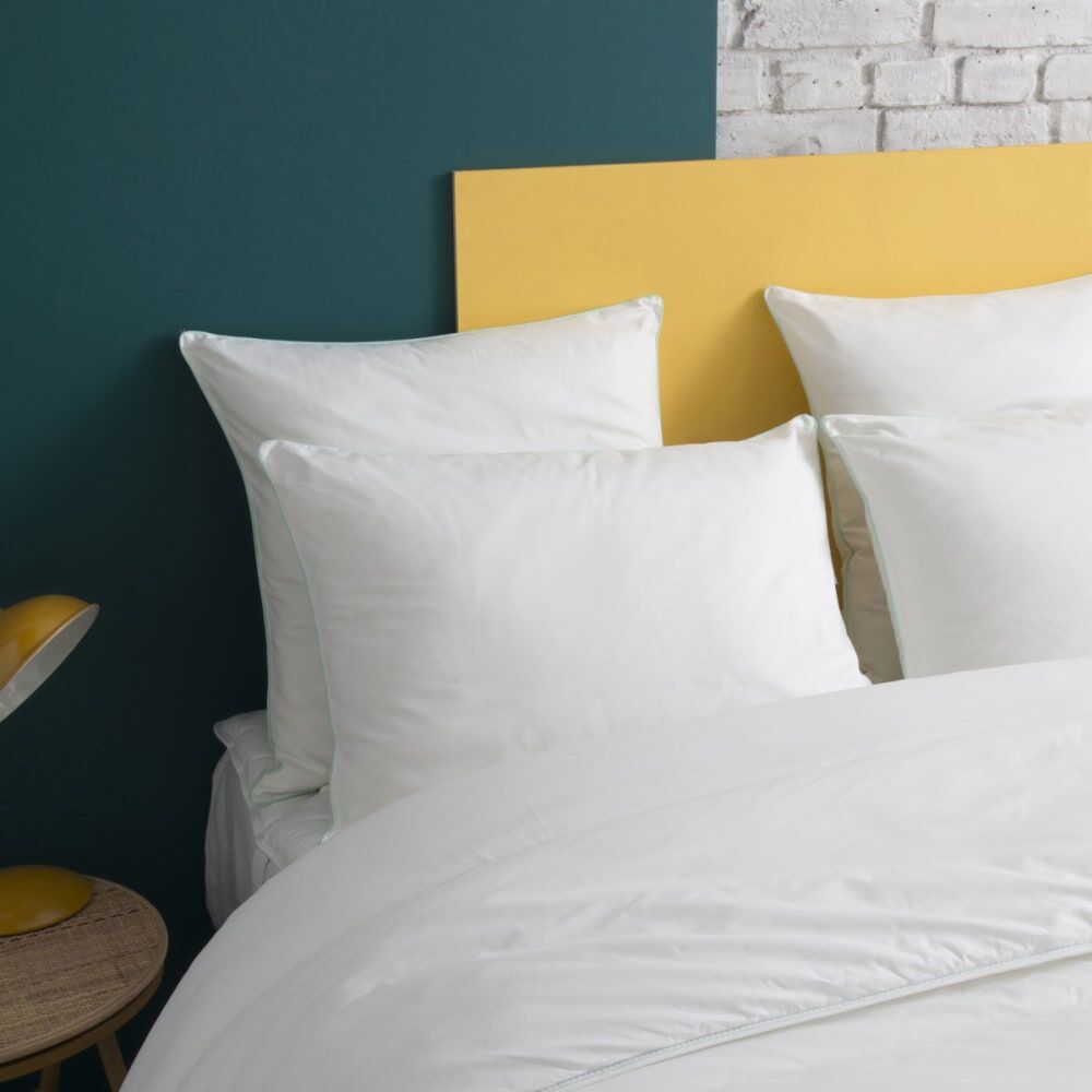 WAKE ME GREEN Oreiller moelleux gonflant durable - coton bio 50x70 cm Blanc 70x0x50cm