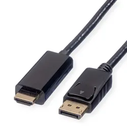 ROLINE DisplayPort Kabel DP - UHDTV, ST/ST, schwarz, 2 m