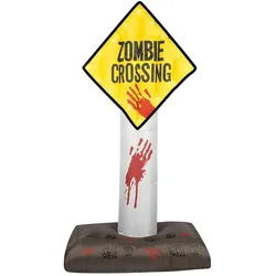 Hallowen Dekoration - Aufblas-Deko - Zombie Crossing (180cm)