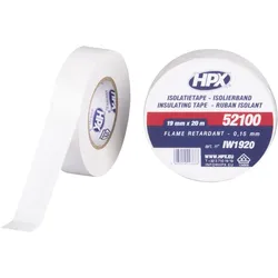 HPX PVC Insulation tape 52100 Weiß - 19 mm / 20 m