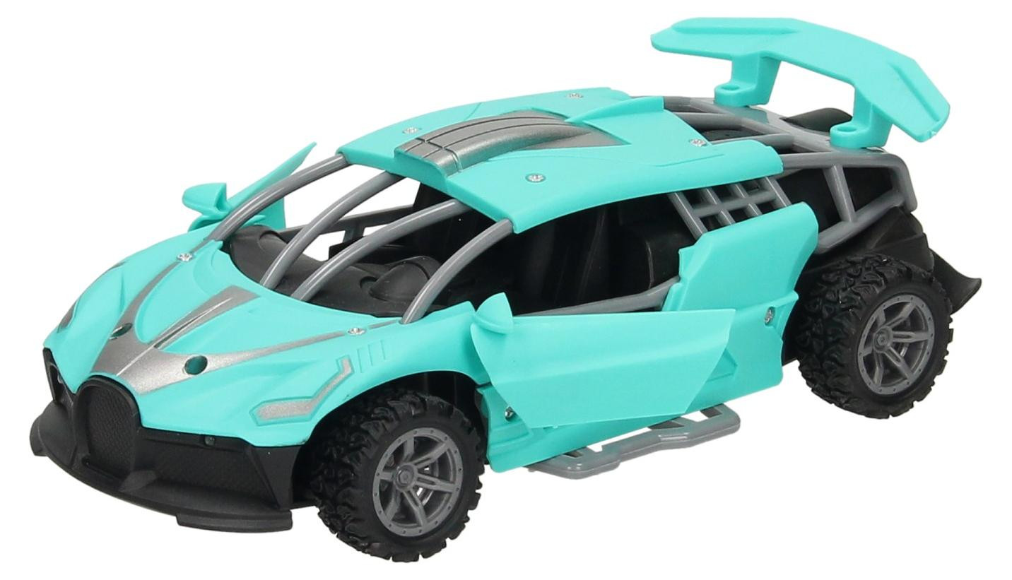Lobbes RC auto speelgoed blauw met koplampen en openende deuren