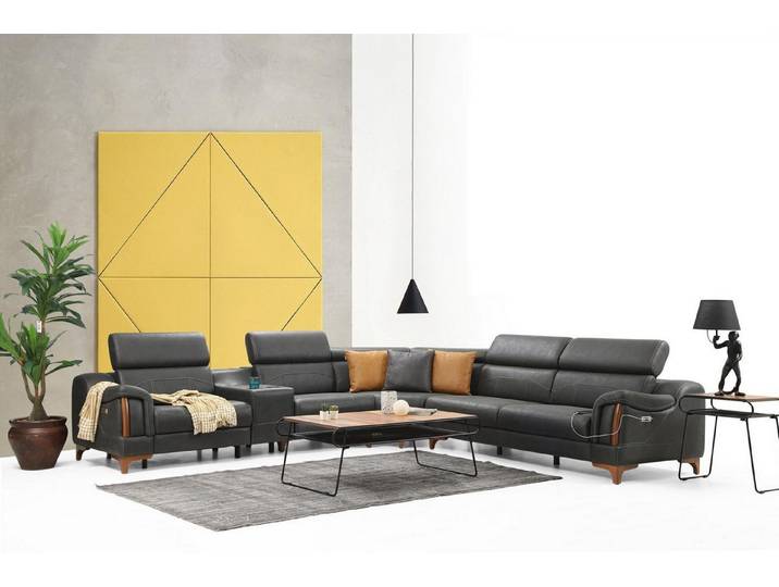 Xlmoebel Ecksofa Luxus Ecksofa in L-Form aus hochwertigem Textil, modern und elegant, Ecksofa, Hergestellt in Europa