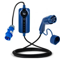 Voldt® CEE Ladekabel Typ 2 | 1 phasig | 8A - 16A | 3.7kW  + APP | 10 Meter