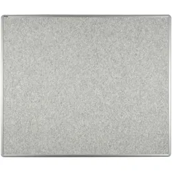 Textil-Pinnwand ekoTAB mit Alurahmen, 1200 x 900 mm, grau