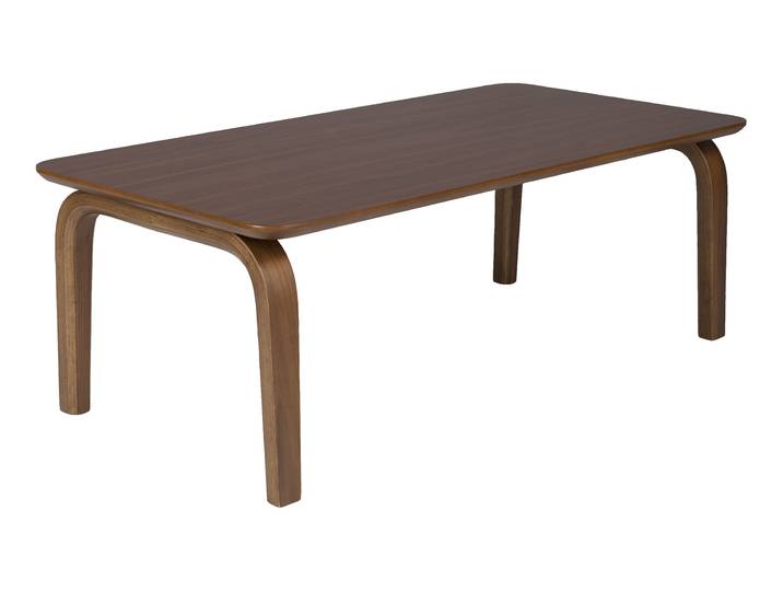 ZILT Salontafel Jeromie Walnootfineer, 100 x 50cm - Bruin
