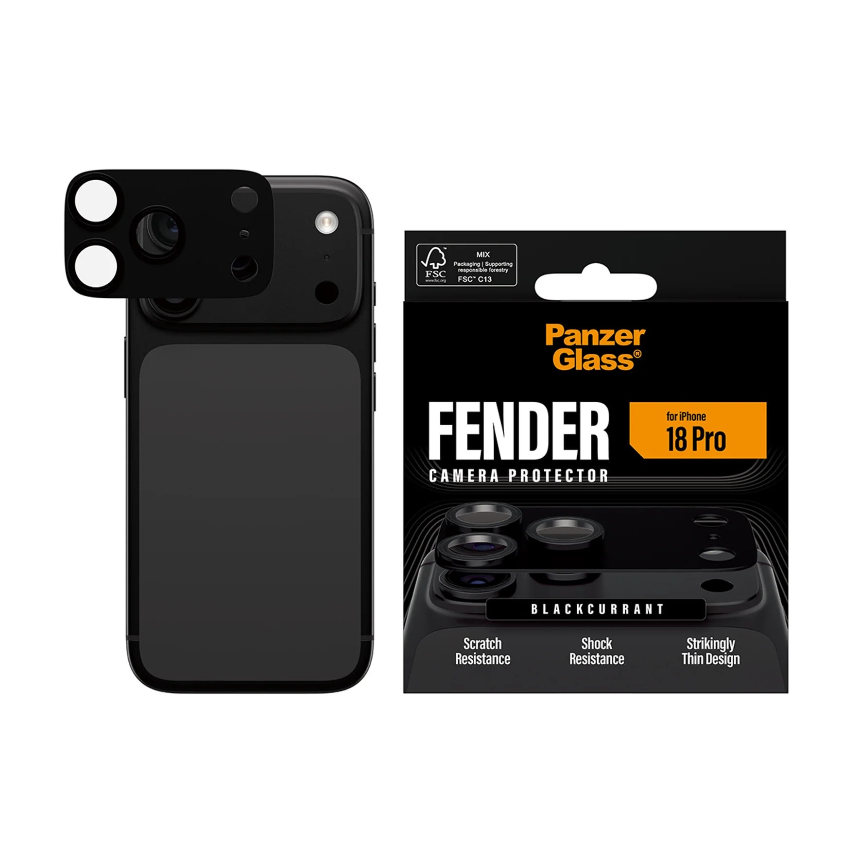 PanzerGlass Fender Kameraschutz Blackcurrant iPhone 18 Pro PG56050