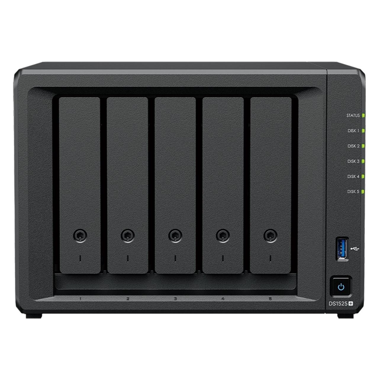 Synology DS1525+ 5Bay 20TB NAS met 5x4TB Plus HDD (5 x 4 TB) (DS1525p-54SYN)