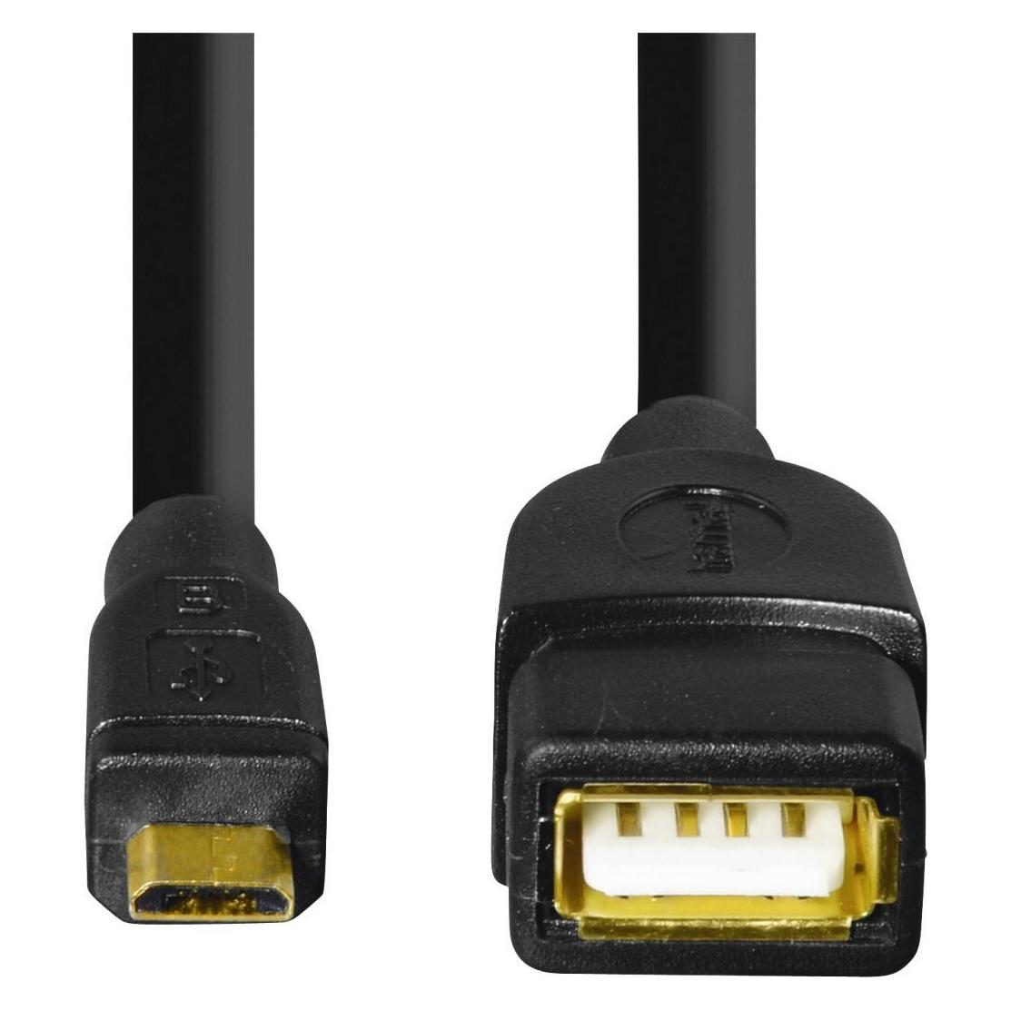 Hama USB A - Micro B Adapter (0.15 m, USB 2.0) (00173892)