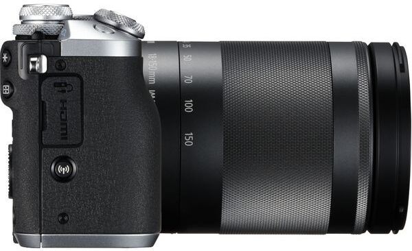 Canon EOS M6 Mirrorless Camera EF-M 18-150mm f/3.5-6.3 IS STM Lens Kit - Silver