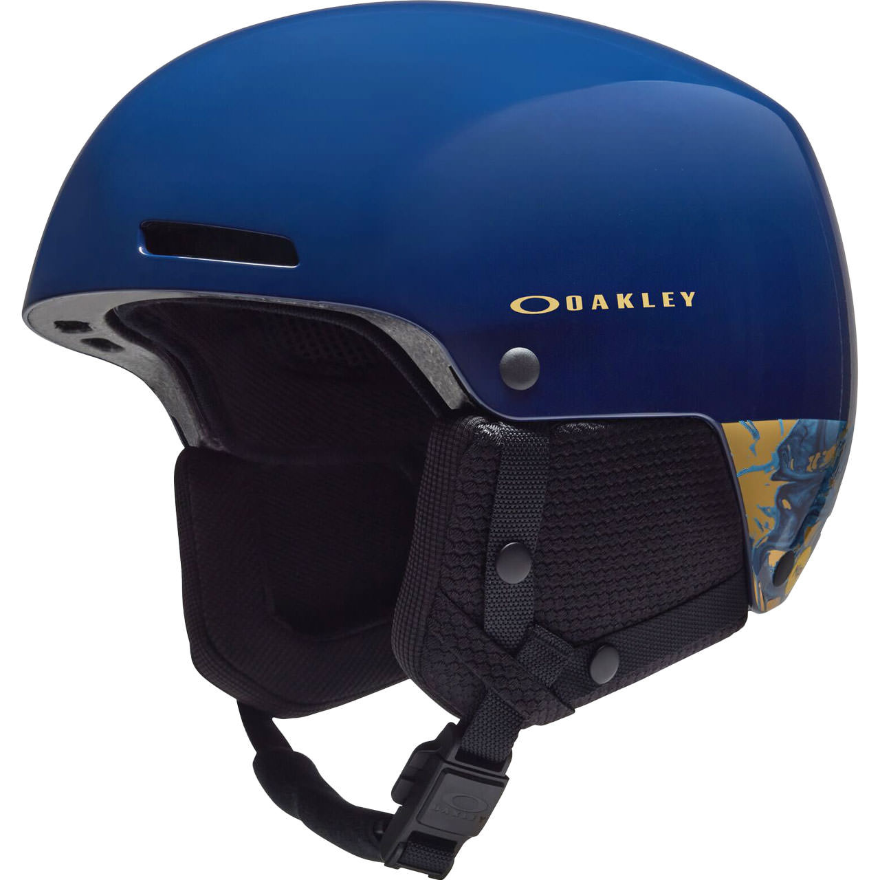 Oakley MOD1 Pro Youth Mikaela Shiffrin Signature / navy w/ graphic & gold - S Youth = 49 - 53 cm