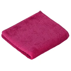 Vossen Handtuch Ylvie 50 x 100 cm Baumwolle Rot Cranberry