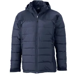 James & Nicholson Herren Outdoor Hybrid Jacke Stepp-Jacke JN1050 navy XXL