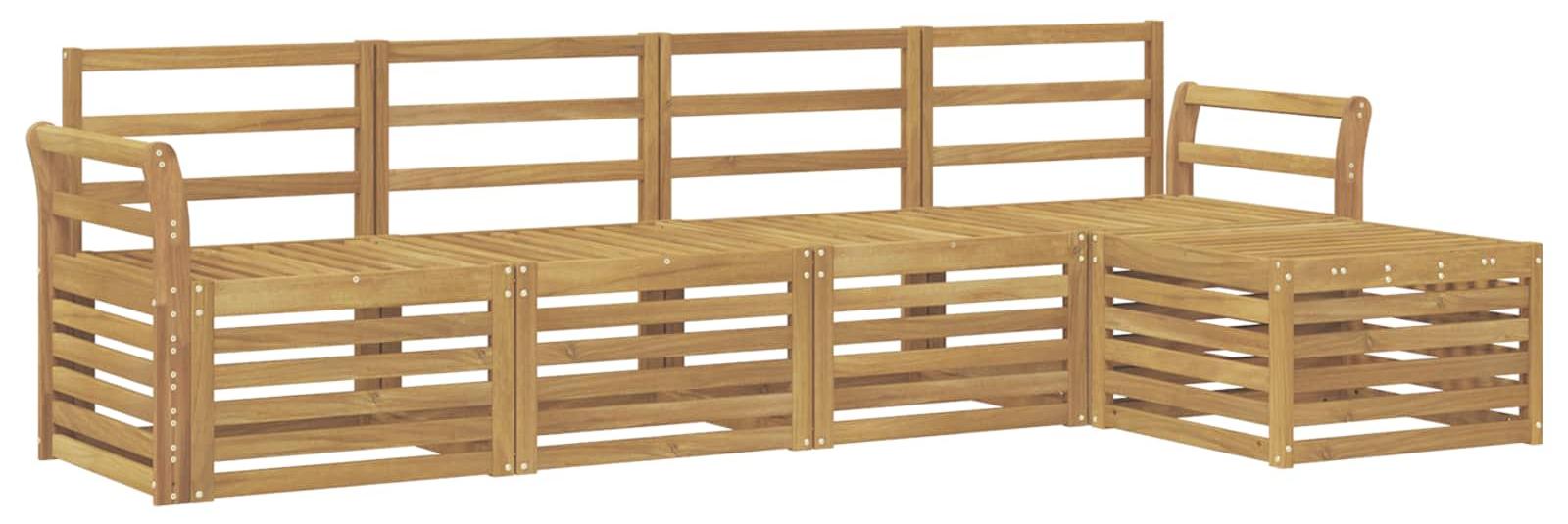 Garnitur aus 5 Outdoor-Sofas, weiß