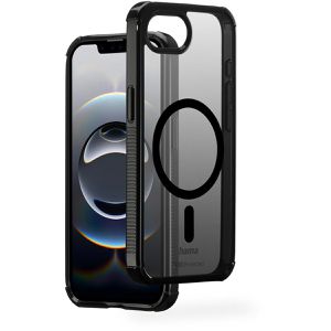 Hama Handyhülle Extreme Protect, MagSafe, schwarz, für iPhone 16e & iPhone 17e, aus Kunststoff, Backcover
