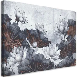 WANDBILD lotusblumen abstrakt konkret