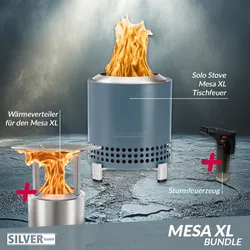Solo Stove Mesa XL Tischfeuer Ø 17,8cm Tischkamin Outdoor Water & Mesa XL Wärmev...