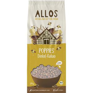 Allos Cornflakes Poppies Dinkel-Kakao, 275 g, BIO, laktosefrei, aus Getreide mit 62% Vollkornanteil