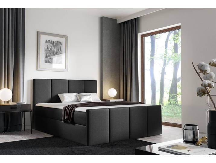 MF Design Boxspringbett Boxspringbett LARS mit Bettkasten und Federautomatik, Vorhanden