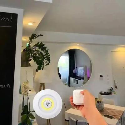 Drop Dash Deals LED Puck Light Wireless Under Cabinet Lighting Kit Perfect For Kitchen Counter, Cabinet & Wardrobe Lighting cold
