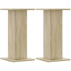 Helloshop26 - Pflanzenständer Blumenmöbel 2er-Set Sonoma Holzwerkstoff braun 02_0045342