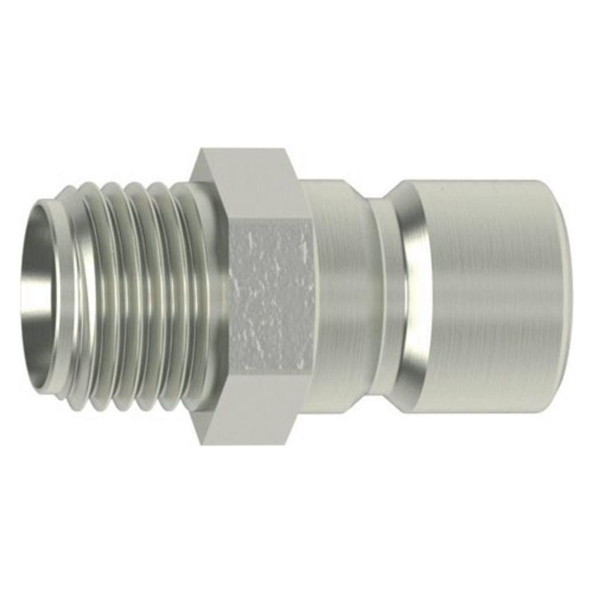 Lüdecke Anschlussnippel für Kupplung Form D, mit Ventil (Kupplung, 13.50 mm) (65431787)