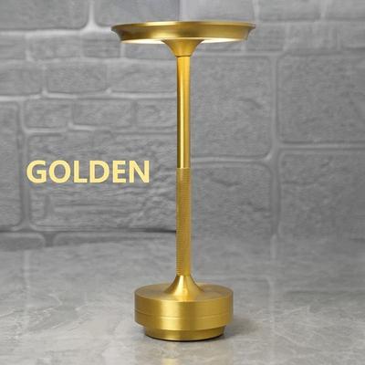 Uplifted Finds Retro Wireless USB Touch LED Table Lamp Dimmable Portable Desk Light For Restaurant Bar gold