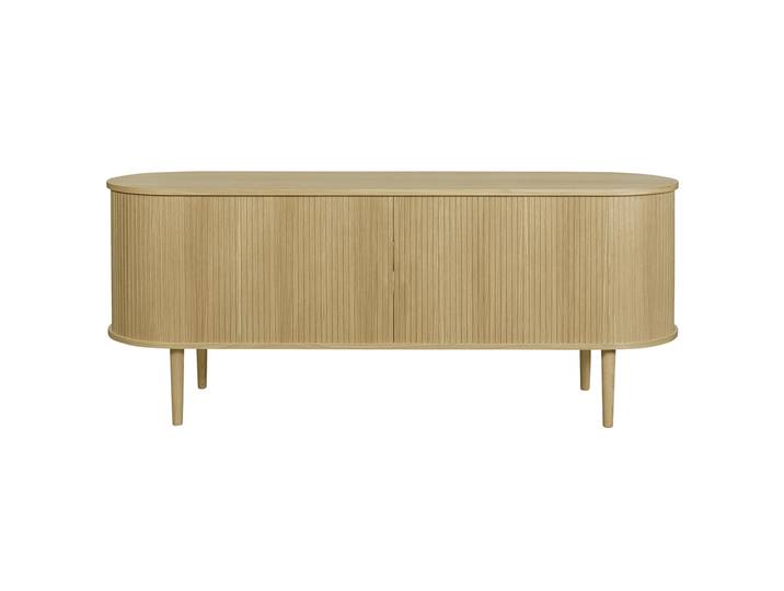 Buffet vintage en bois clair chêne 2 portes coulissantes L160 cm EPIC