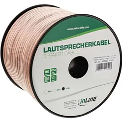 InLine Lautsprecherkabel (100 m, 2.50 mm2), Lautsprecherkabel, Transparent