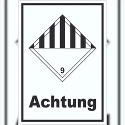 HB-Druck Aufkleber verschiedene Gefahren Achtung Stoffe Material miscellaneous A0 (841x1189mm)