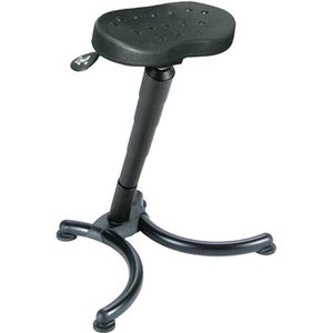 meychair Stehhilfe Futura Pro, AF5-H-PU6, PU-Schaum, schwarz, Sitzhöhe 62 - 83 cm