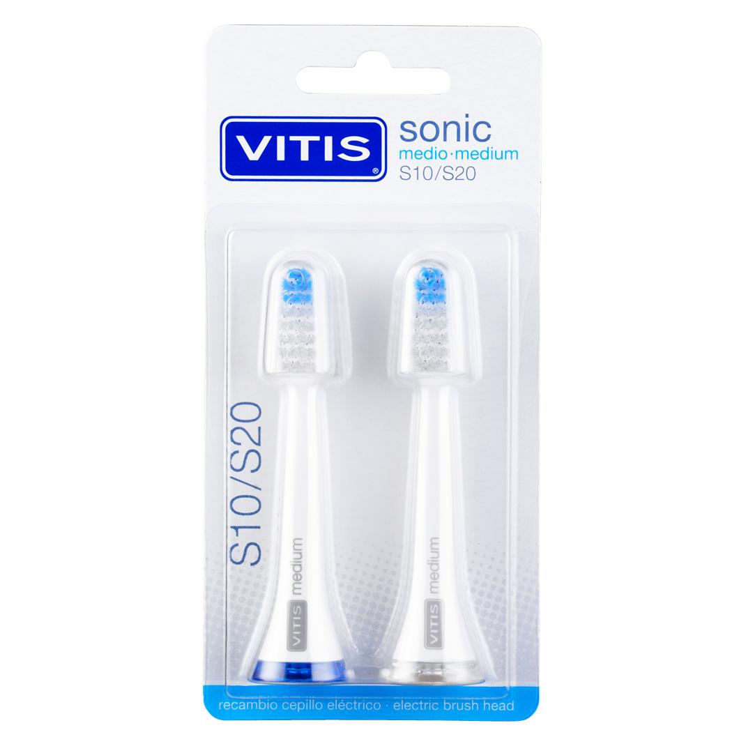 Vitis sonic Ersatzbürstenkopf medium (2x) (8427426041110)