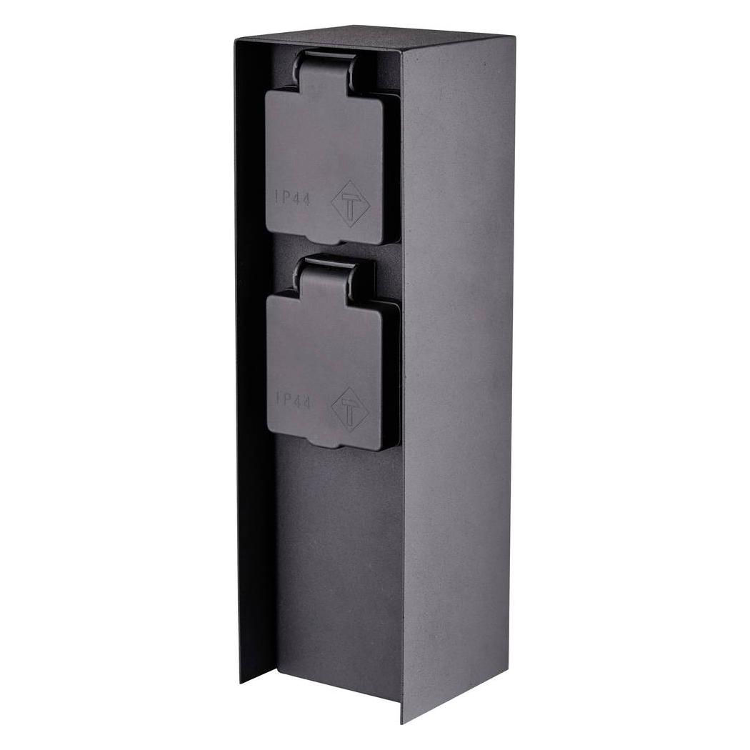 Bold 10044 Gartensteckdose 2fach Anthrazit ohne Kabel (10044)