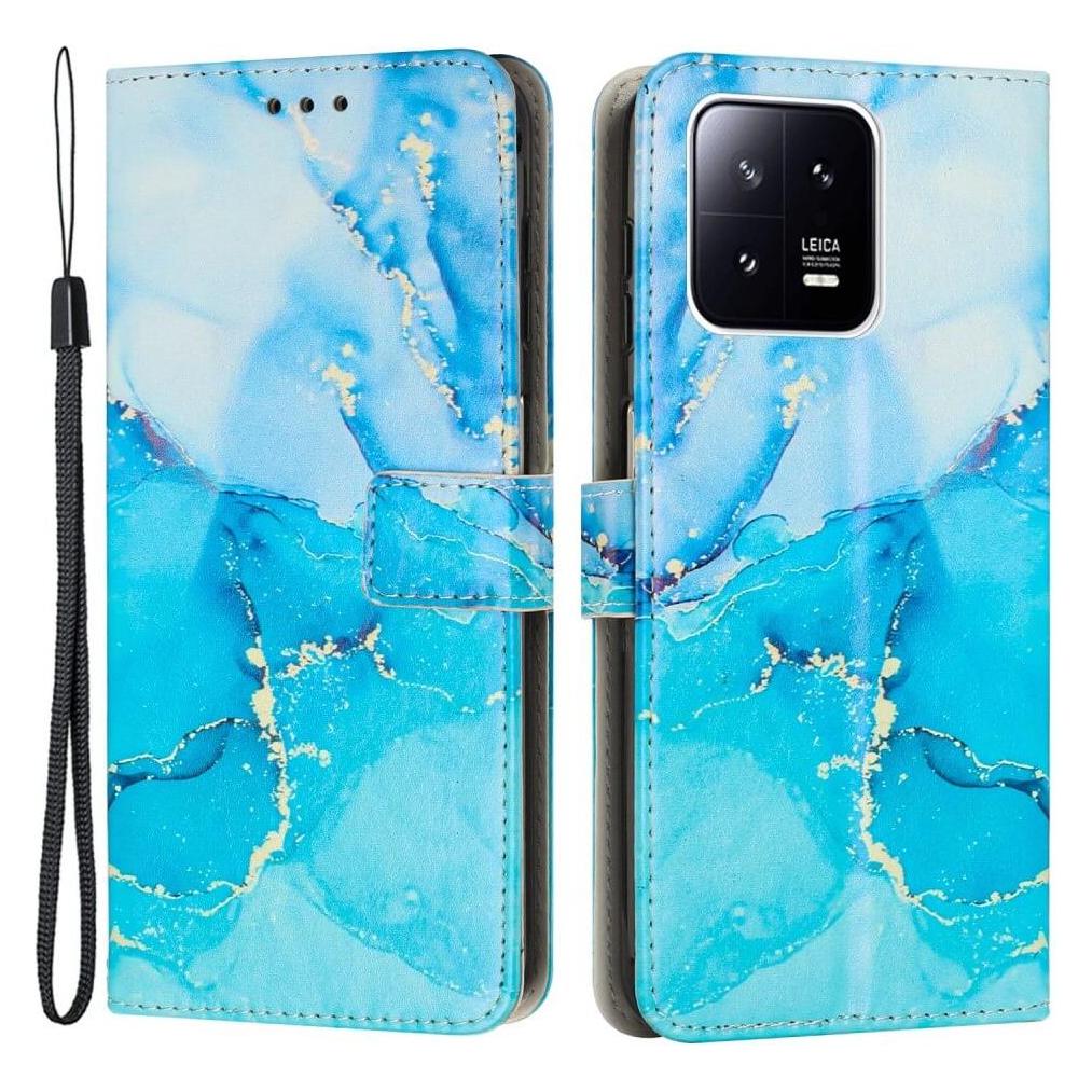 Cover-Discount Xiaomi 13 - Leder Hülle blue Marble (Xiaomi 13) (660130059C)