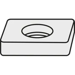 Pramet Wendeplatten-Unterlegscheibe ISO LNX 400632:GJ11 Bruttogewicht 76g Farbe Silber
