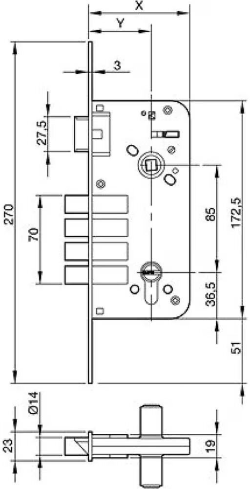 Cerradura Yale De Seguridad Para Puertas Dorado Talla Única Unisex