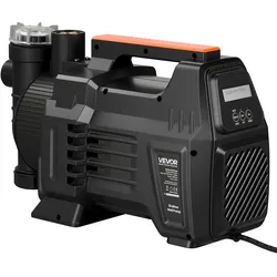 VEVOR Gartenpumpe 1300 W, Bewässerungspumpe Max. Fördermenge 4800 L/h, PP-Jetpumpe, Saugpumpe mit 48 m Fördehöhe, Intelligenter Elektronischen Steuerung, für Gartenbewässerung & Rasensprenger