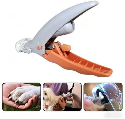 Happy Pet Pantry LED Pet Nail Clippers With Safety Guard And Nail Catcher For Dogs & Cats LED Pet Nail Clippers With Safety Guard And Nail Catcher For Dogs & Cats
