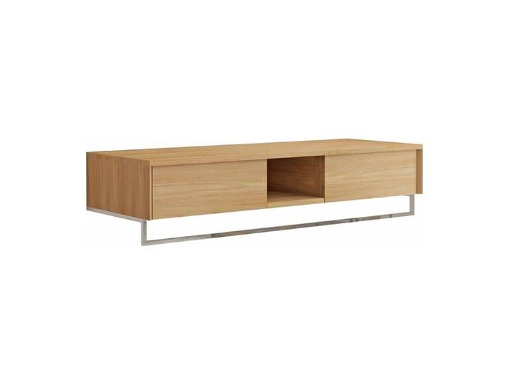 Meuble sous vasque suspendu en teck avec porte serviette - 140 cm - KUPANG