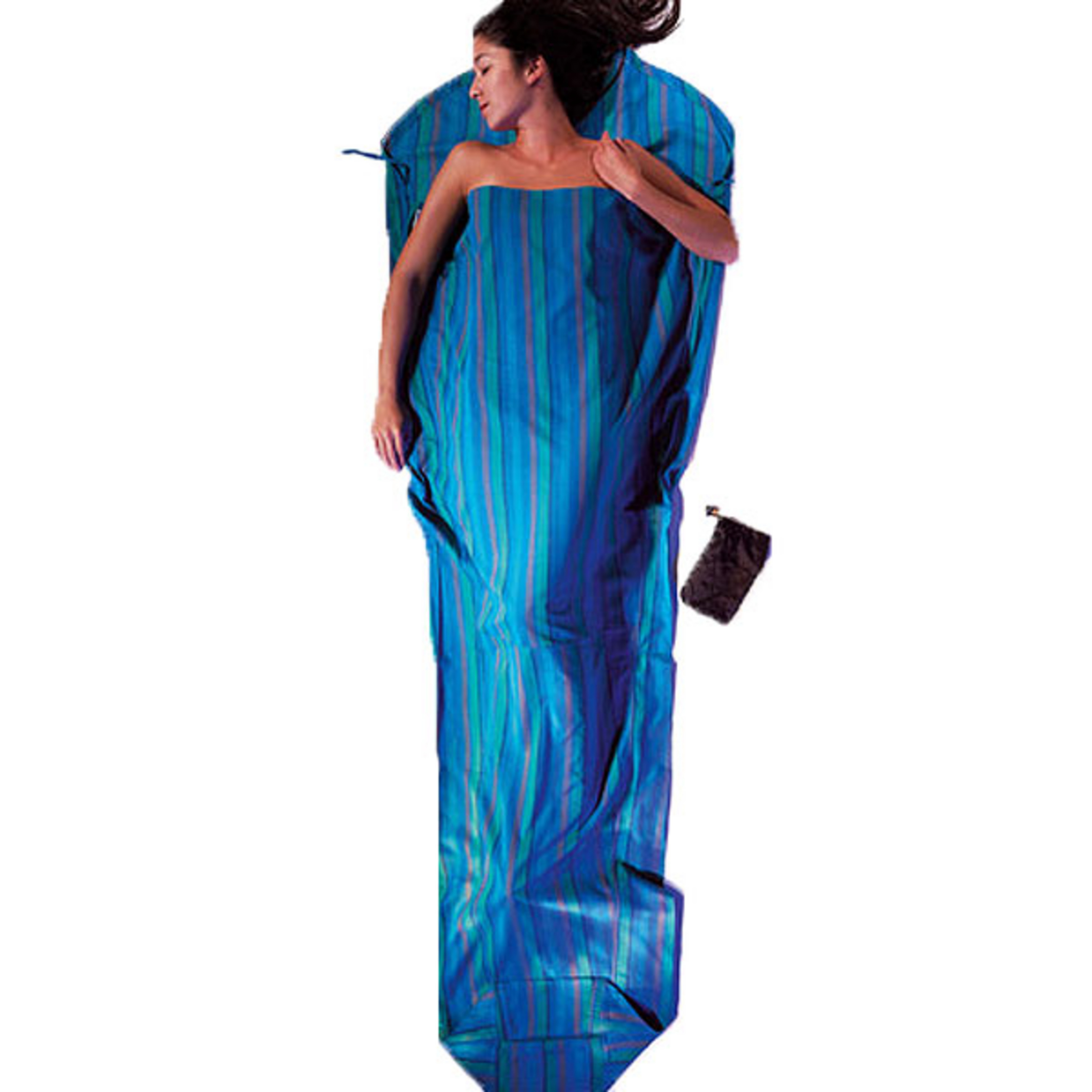 Cocoon MummyLiner Cotton Schlafsack Hüttenschlafsäcke & Inlets tuerkis Größe MAX. 230CM Camping