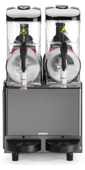 Slush-Eis-Maschine 2x12 L, Arktic, 24L, Schwarz, 220-240V/710W, 415x507x(H)810mm