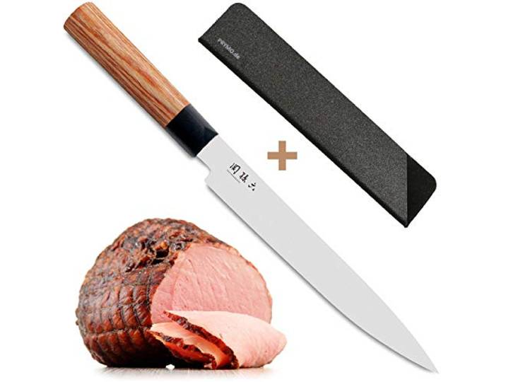 KAI Schinkenmesser Tranchiermesser Seki Magoroku Redwood MGR-200L 20 cm mit Messerscheide