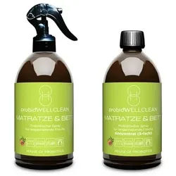 probioWELLCLEAN Matratzen & Bettspray mit Probiotik 500ml Fertiglösung + 500ml Konzentrat