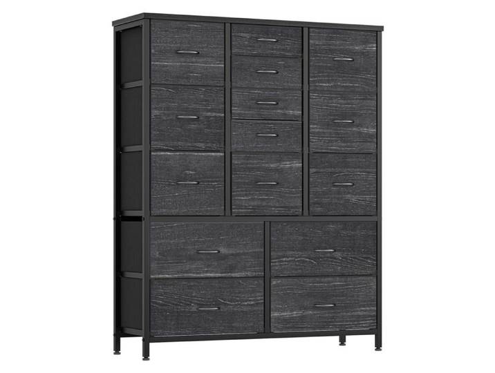 Commode 15 tiroirs tissu cadre métal chambre/salon/couloir