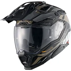 Nexx X.Wed3 Gobi, Endurohelm - Schwarz/Weiß/Beige - M